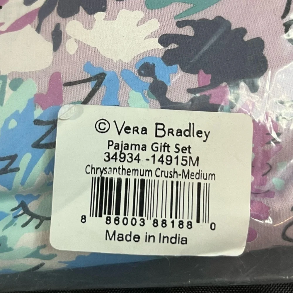 Vera Bradley Women's Long Sleeve Chrysanthemum Crush Pajamas, Size Medium